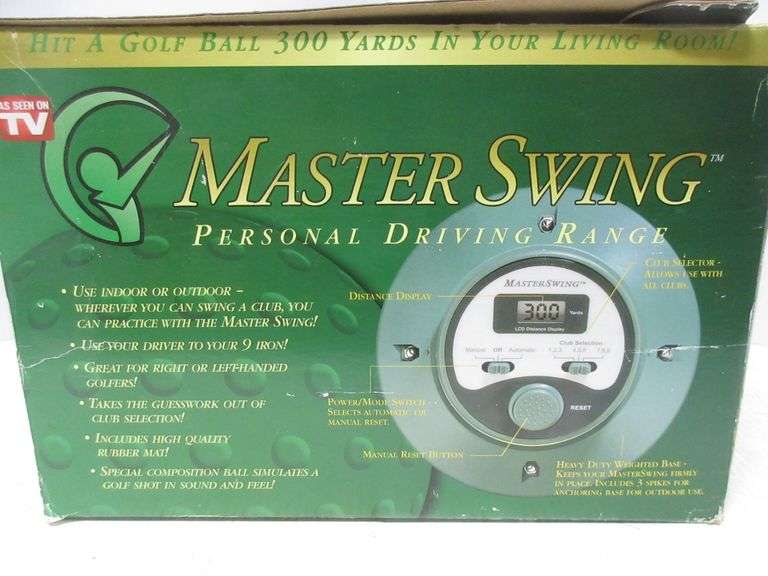 Master swing personal driving range, used Albrecht Auction Service