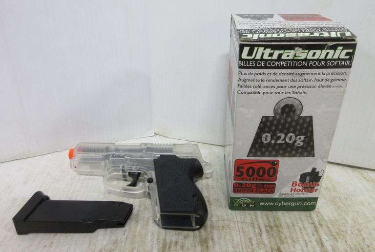 Airsoft pistol, works; Airsoft BBs, all good Albrecht Auction Service