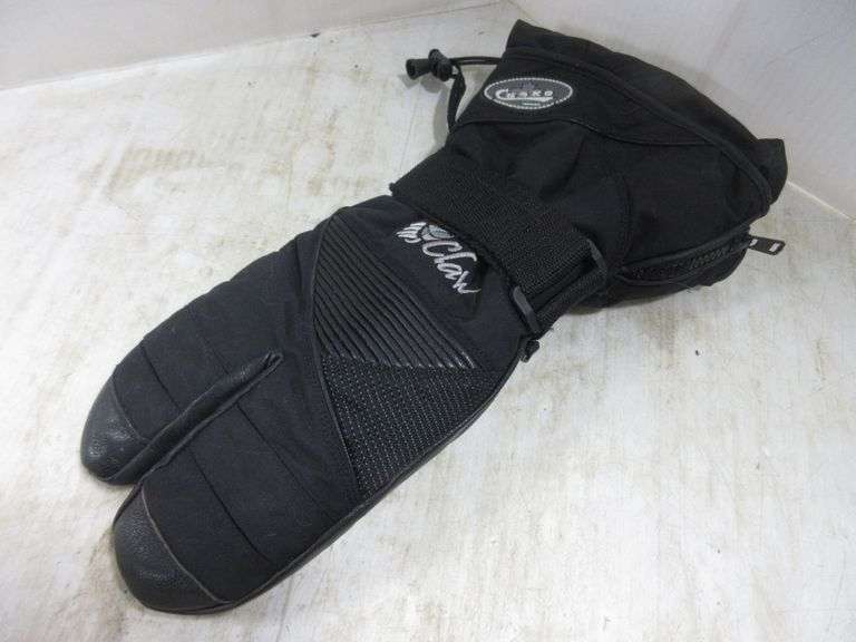 Choko leather palm,"Claw," snowmobiles mittens, like new Albrecht