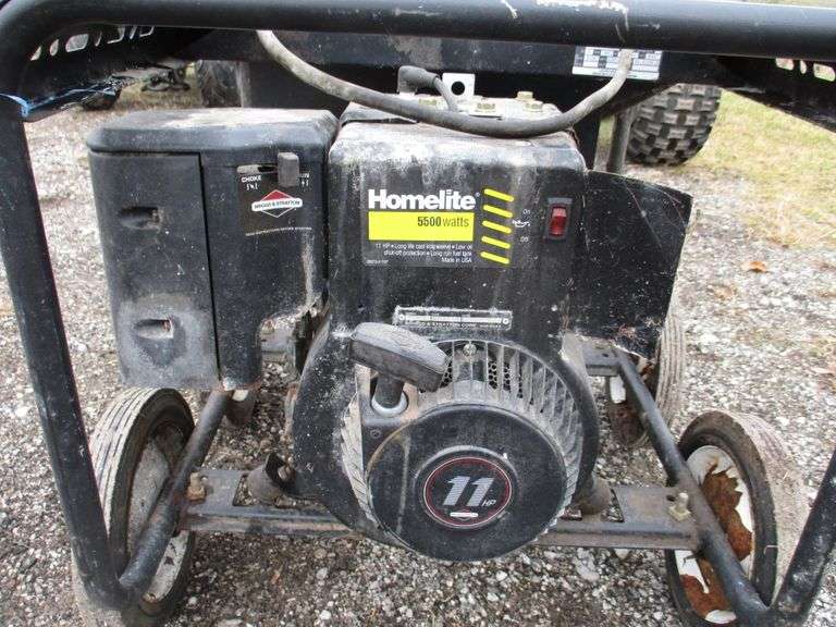 Homelite generator, LR5500, has been sitting, untested, as is