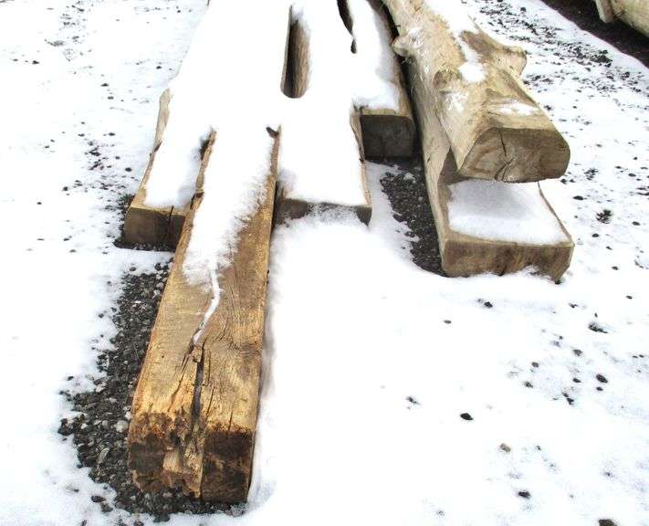 Old barn beams, up to 19 1/2'L Albrecht Auction Service