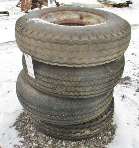 (4) 814.5 Mobile Home Rims, used Albrecht Auction Service