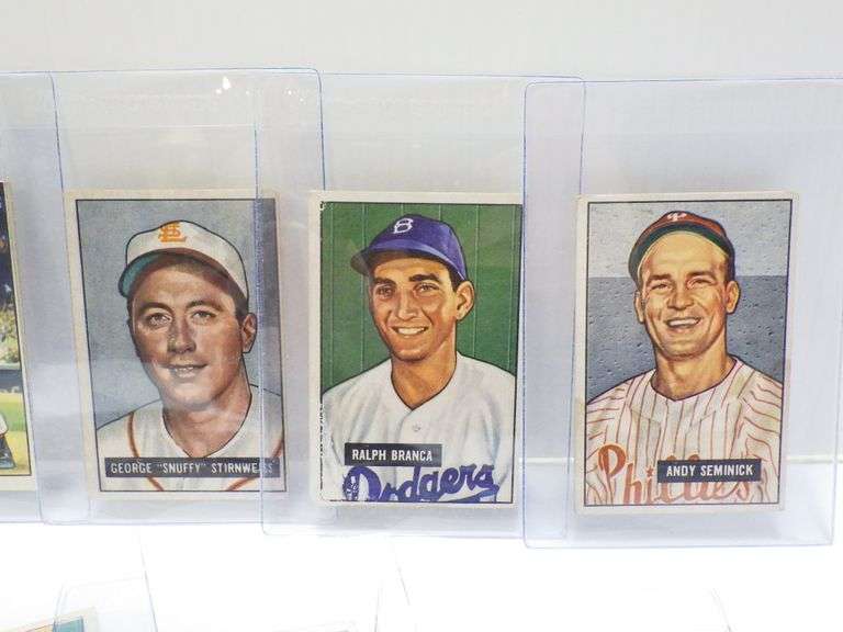 (20) 1951 Baseball cards with hall of famer Larry Doby, good to very