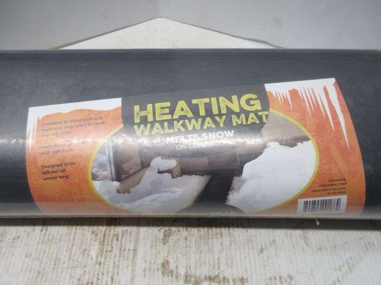 Heat Trak heated walkway mat, 30" x 30", NIP Albrecht Auction Service