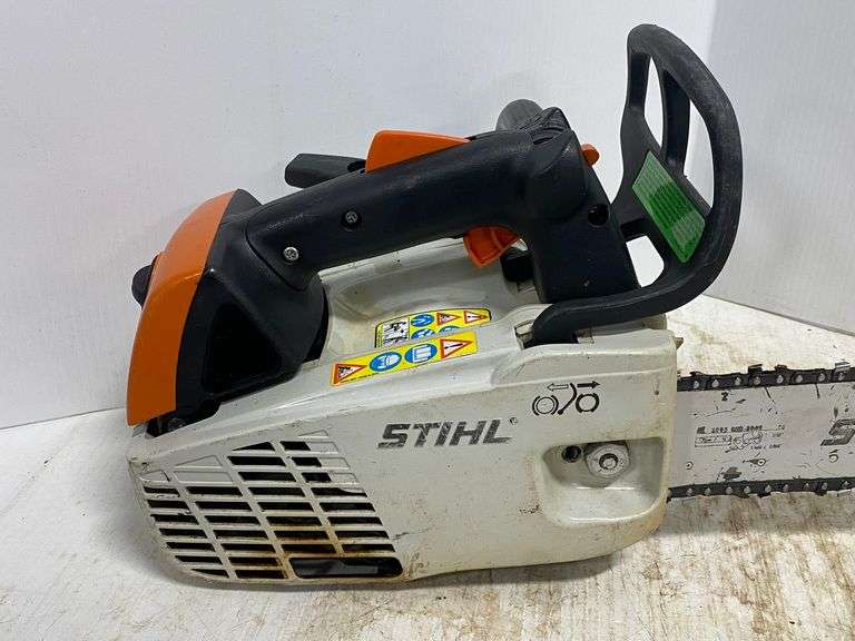 STIHL MS192T 12" Top handle chainsaw, runs well Albrecht Auction Service
