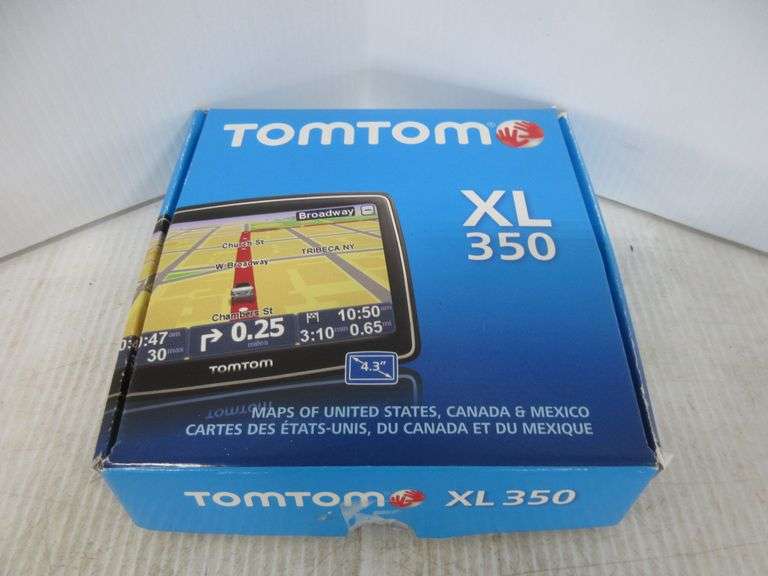 TomTom XL 350 navigator with maps of the US, Mexico, and Canada, NIB, excellent Albrecht
