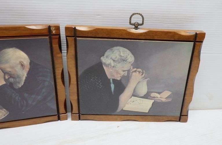 1960's Grace by Eric Enstrom print on solid wood and Gratitude by Jack