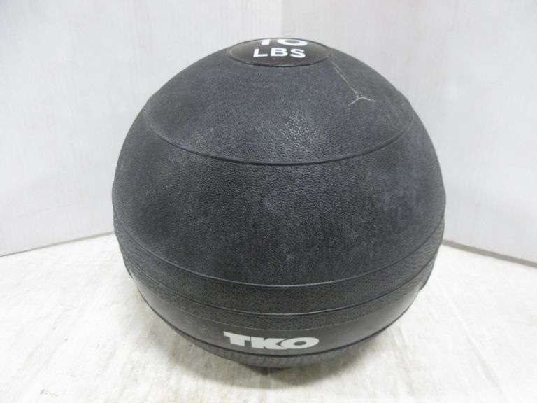 Medicine Ball TKO Fitness 10 Lb (4,5 Kg) – Vinyle Noir – Crossfit, Muscu