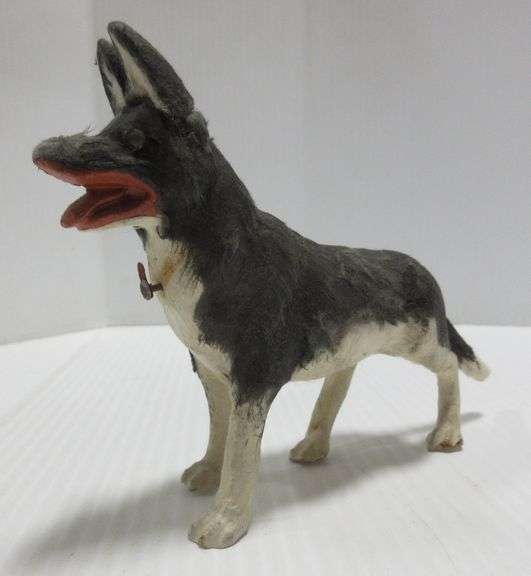 Antique Paper Mache German Shepherd Albrecht Auction Service