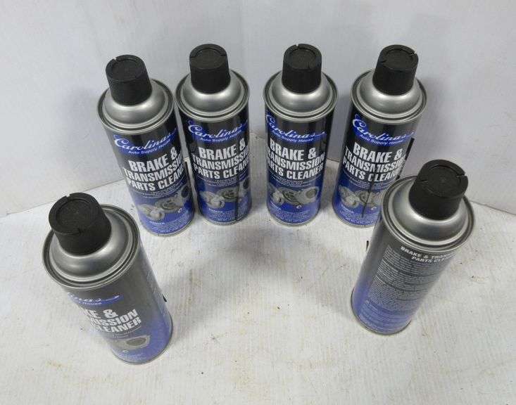 (6) Cans of brake and transmission parts cleaner, all are new