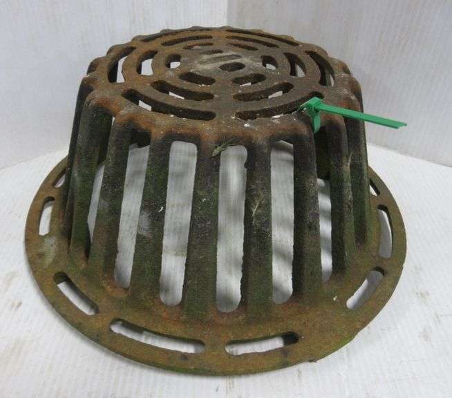 Antique Cast Iron Drain Grate Albrecht Auction Service