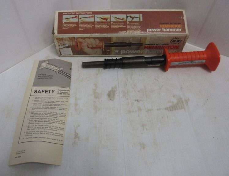 Remington powder actuated tool, model no. 476, in used, good condition Albrecht Auction Service