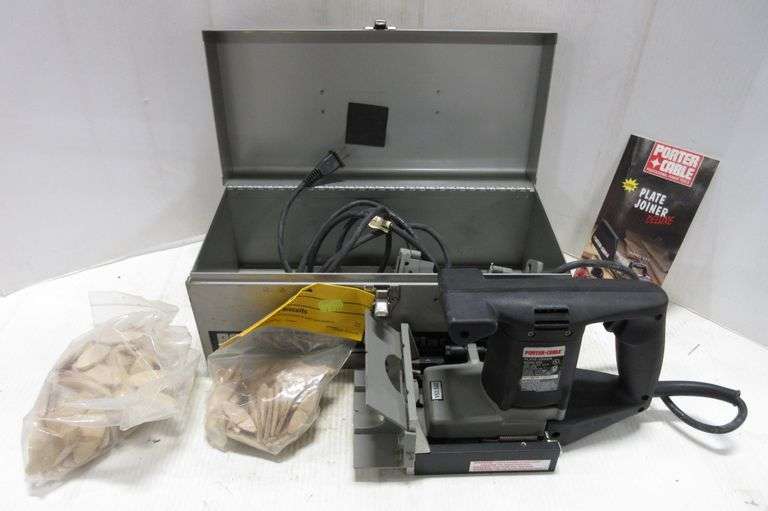 Porter Cable Plate Joiner with Biscuits Albrecht Auction Service