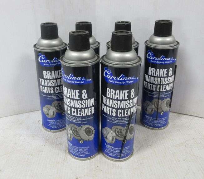 (6) Cans of brake and transmission parts cleaner, all are new