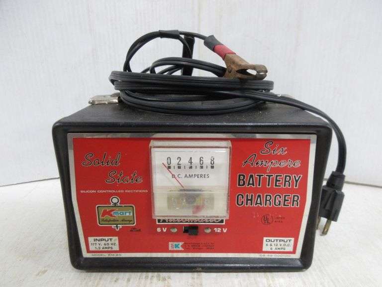 Solid State Kmart Battery Charger, Model No. KM20 Albrecht Auction