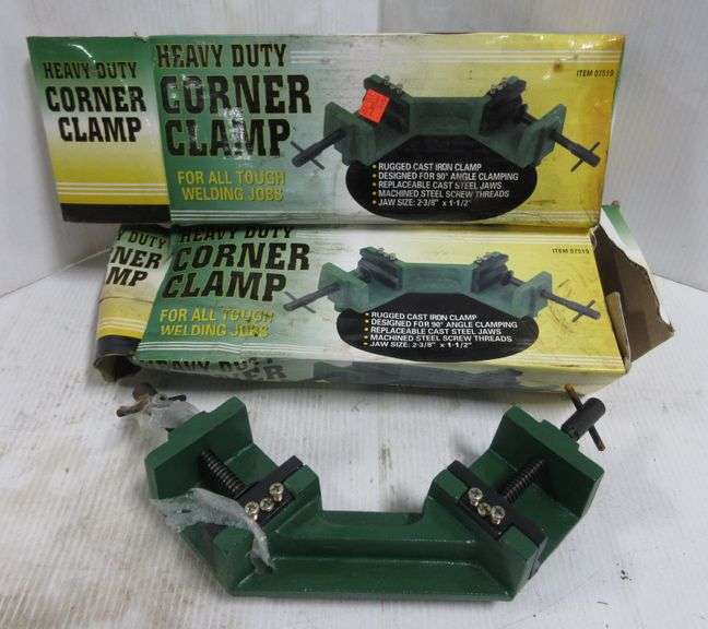 (2) Heavy Duty Corner Clamps for Welding Albrecht Auction Service