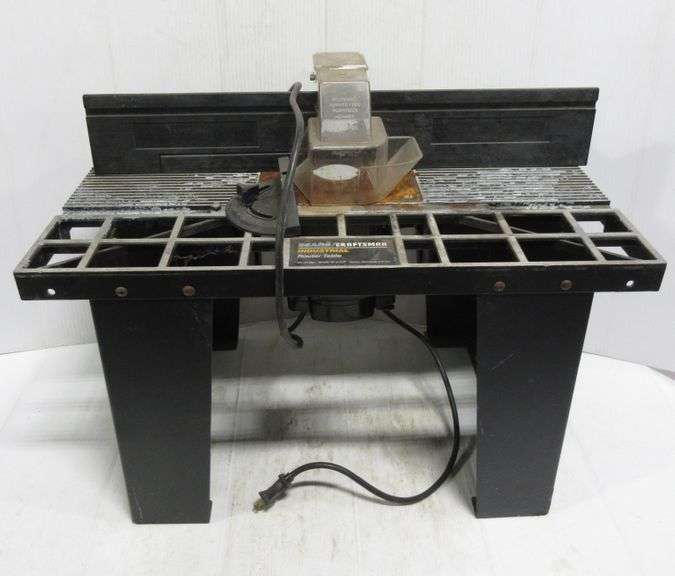 Sears Craftsman industrial router table, 24”W x 14”D x 17”H, does not run, as is Albrecht