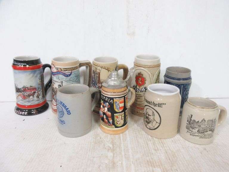 Original King beer stein, Austria Miller high life 1st transcontinental