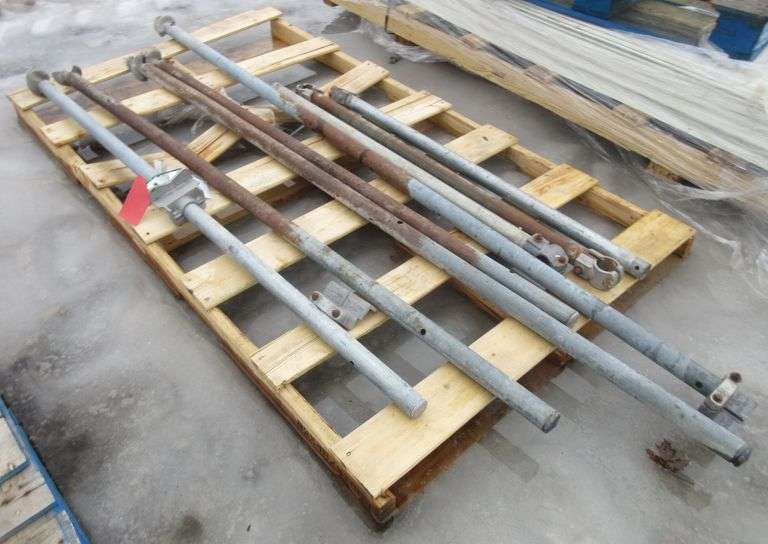 Dock posts with screwin anchors, 8'L, used Albrecht Auction Service