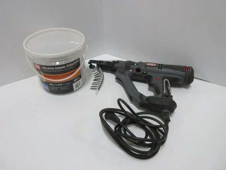 Senco DS235AC drywall screw gun with screws, used, works Albrecht
