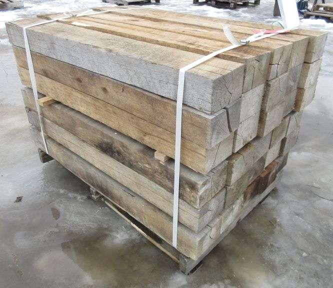 (30) Pieces of hardwood cribbing/blocking, 45"W x 30"D x 31"H, good