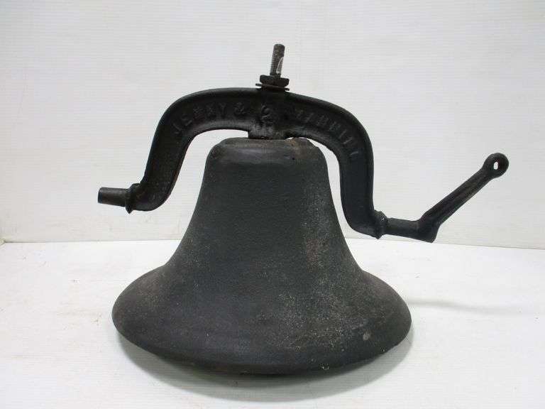 Jenny Manning 2 cast iron dinner/school bell from mid1800’s, very