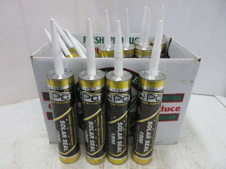 (16) Solar seal no. 900, forms a tough weather seal terpolymer rubber