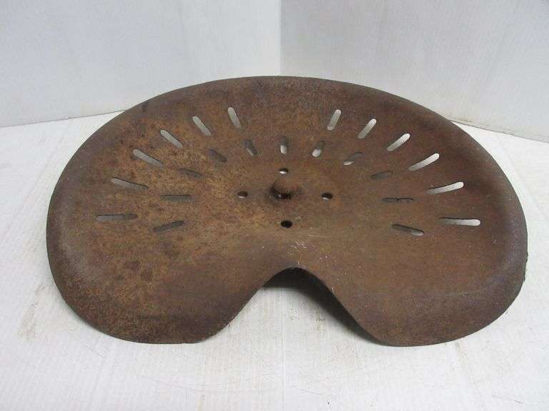 Old tractor seat, 18"W Albrecht Auction Service