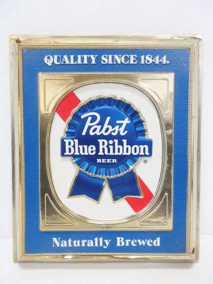 Pabst Blue Ribbon beer sign, 16