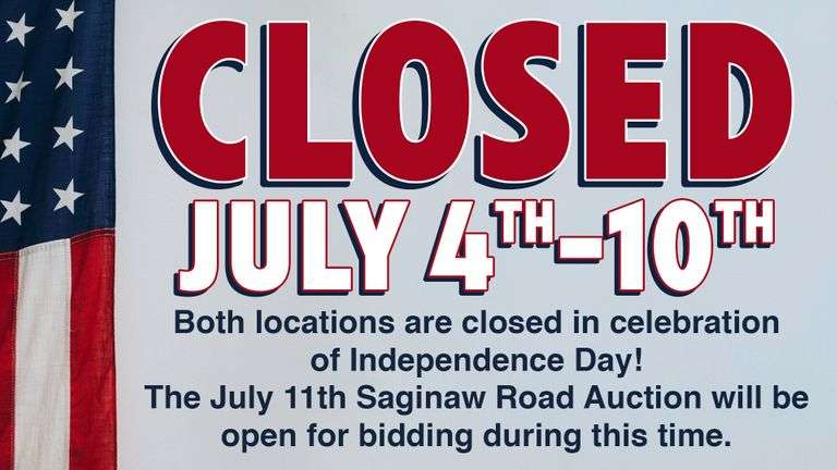 Closed Week of July 4th!