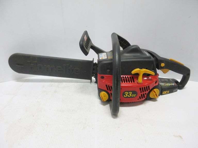 Homelite 3314 chainsaw, 33cc, 14" bar, not ran in a few years, as is