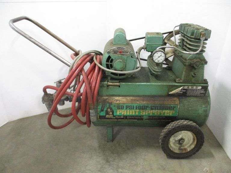 Sears "paint sprayer" air compressor Albrecht Auction Service
