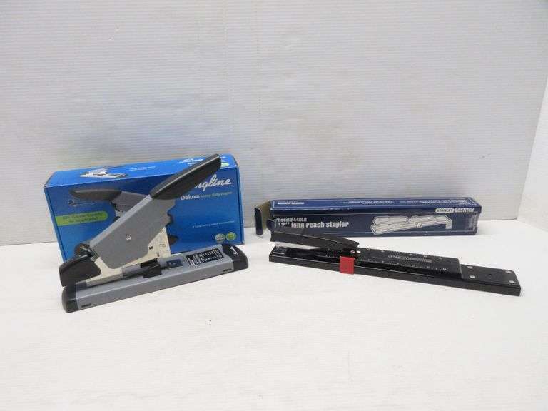 Stanley Bostitch, Model No. B440LR, 12"L, reach stapler; Swingline