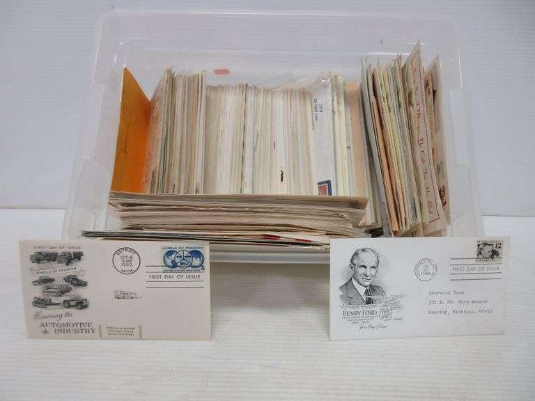 Approx. over (400) first day stamps and commemorative envelopes and