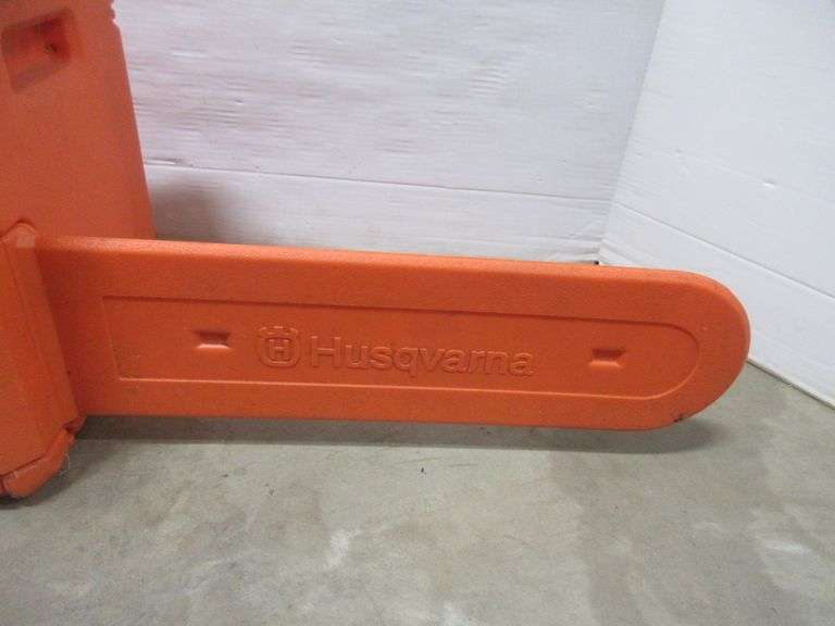 Husqvarna chainsaw case with (2) Files Albrecht Auction Service
