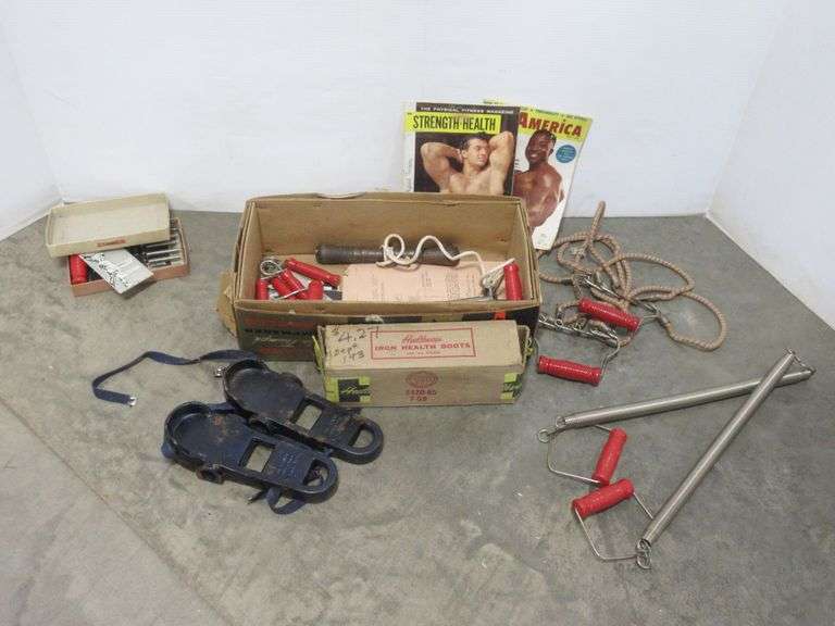 Old bodybuilding devices from early 1960's, come with (2) magazines and ...
