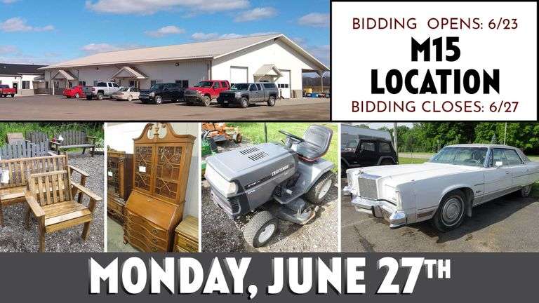 June 27th (Monday) M-15 Online Consignment