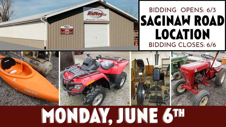 June 6th (Monday) Saginaw Road Online Consignment