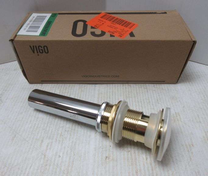 Vigo bathroom sink pop up drain with overflow Albrecht Auction Service
