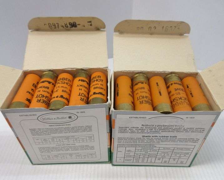 (50) Rounds of 12gauge less lethal rubber buckshot, these will not