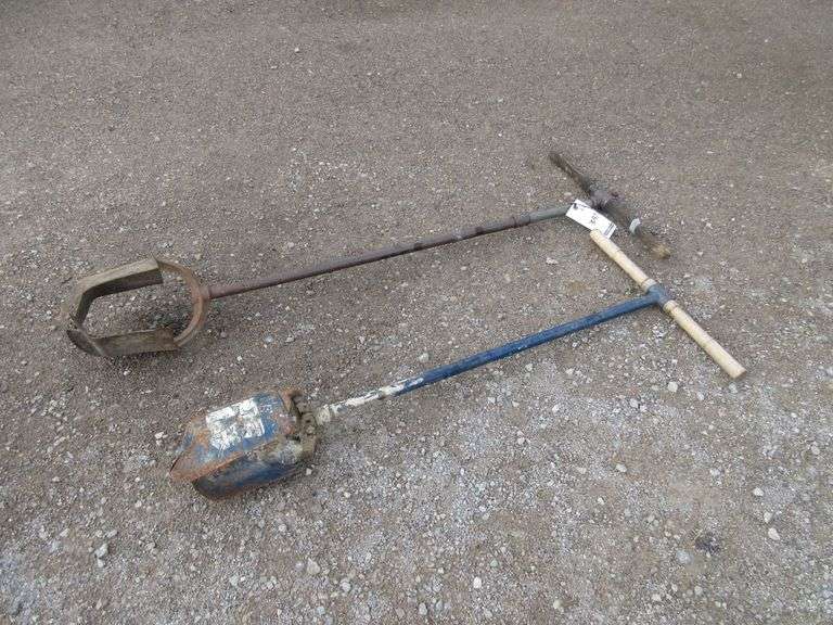 (2) Post hole augers, used Albrecht Auction Service