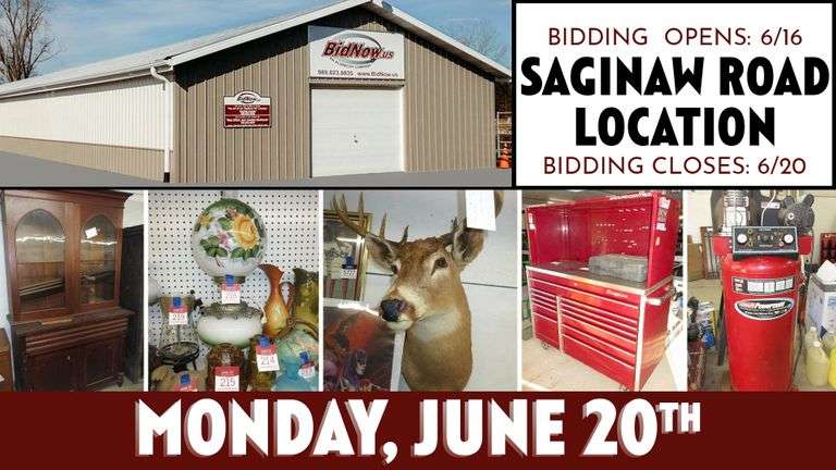 June 20th (Monday) Saginaw Road Online Consignment