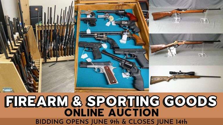 June 14th (Tuesday) Firearm and Sporting Goods Online Auction