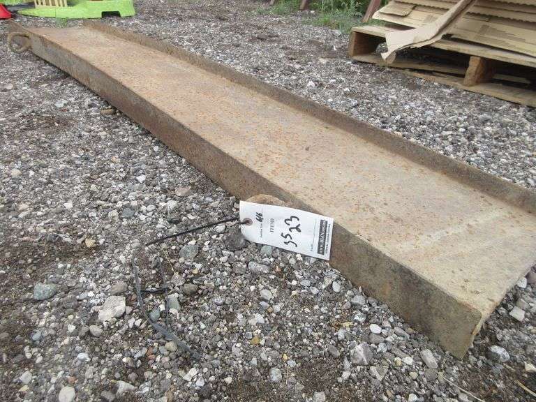 Steel driveway drag Ibeam, 77" x 12 1/4" Albrecht Auction Service