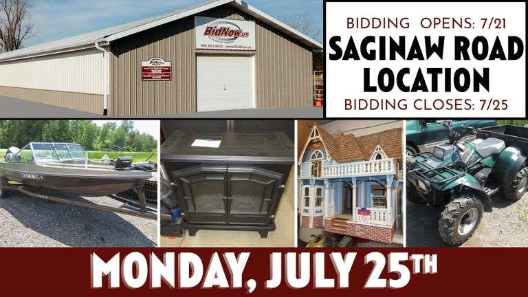 July 25th (Monday) Saginaw Road Online Consignment