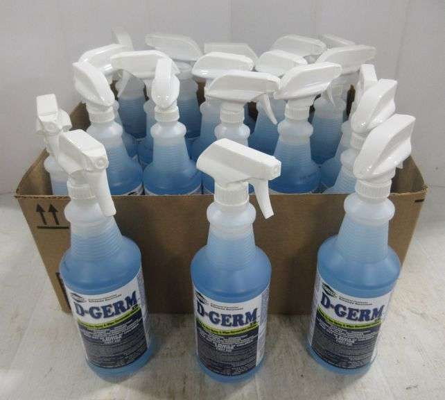 (20) 32 oz. bottles of DGERM cleaner, ready to use spray and wipe