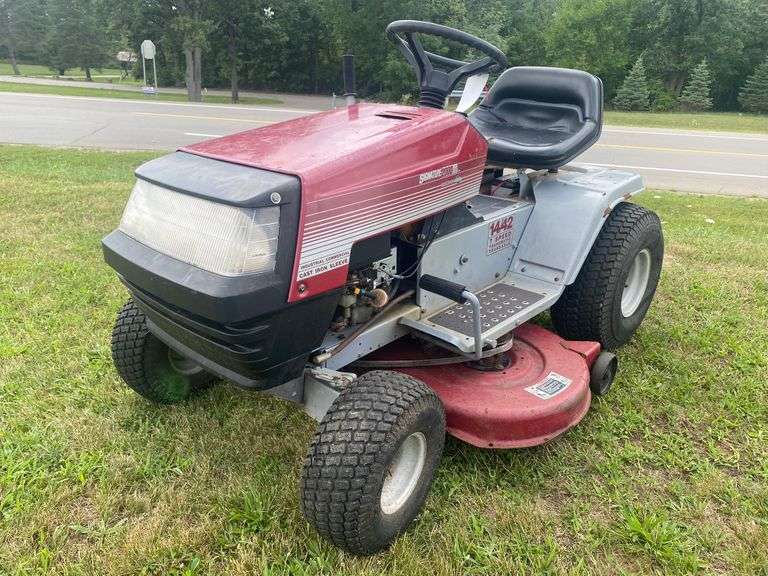 MTD riding mower, 42" Cut, 14 HP Briggs & Stratton, cranks but won't start, as is Albrecht