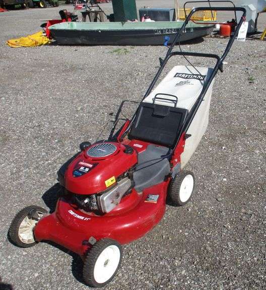 Craftsman push mower, 6.5 HP, 21" cut, rear gear drive cable broke but