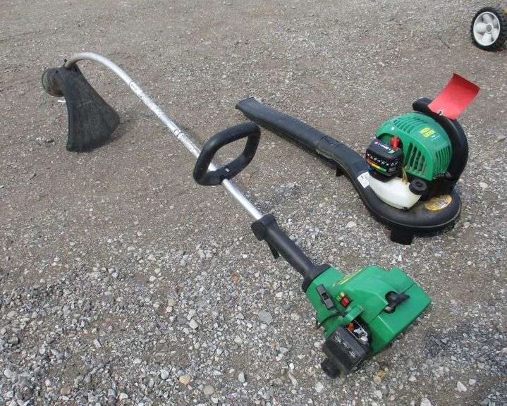 Weed eater blower and trimmer, trimmer is hard to start, blower starts