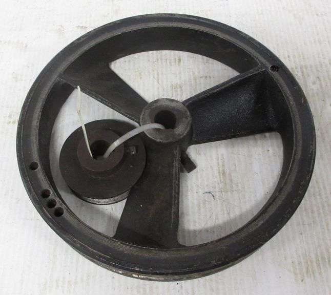 Air compressor pulley set with both motor and pump sides, 3" motor, 10